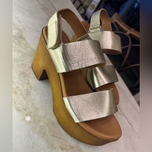 Gold Platform Sandals